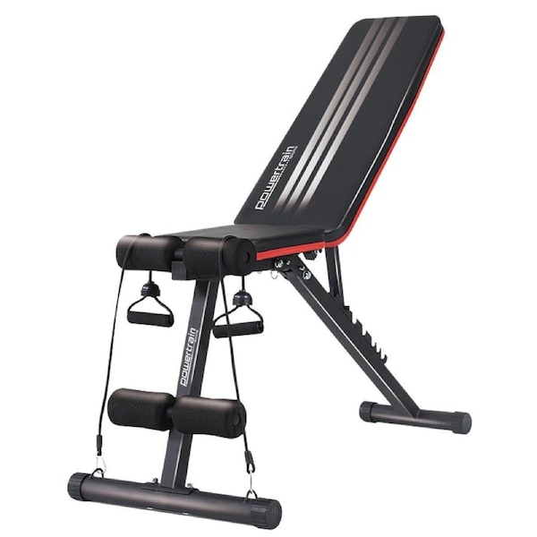 Powertrain Flat Home Gym Bench Powertrain Adjustable Incline Decline FID