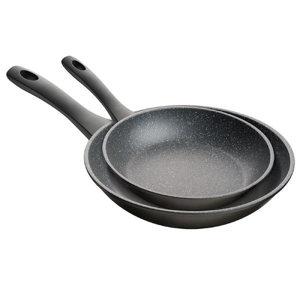 2pc Pyrolux Pyrostone Frypan Set 20cm/28cm Cookware Round Frying Pan Stoneware