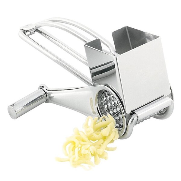 Avanti Manual Stainless Steel Rotary Drum Cheese Grater/Parmesan/Dishwasher Safe