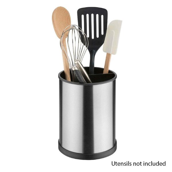 Avanti Brushed Stainless Steel Rotating Utensil Holder/Kitchen/Organise/Holder