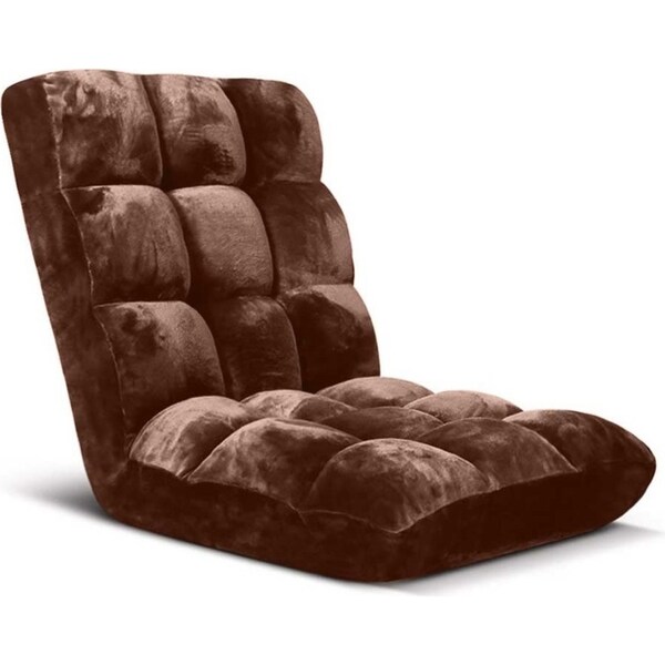 SOGA Floor Recliner Folding Lounge Sofa Futon Couch Folding Chair Cushion Coffee