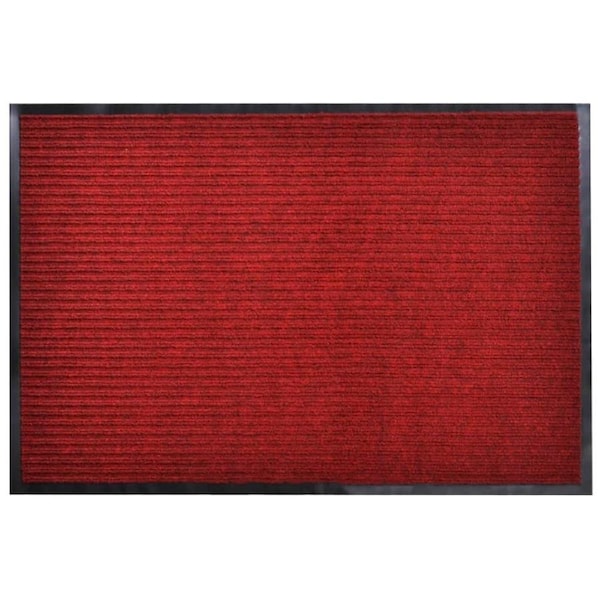 Door Mat Red 90 x 60 cm PVC vidaXL