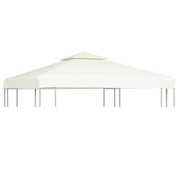 Waterproof Gazebo Cover Canopy 310 g / m? Cream White 3 x 3 m vidaXL