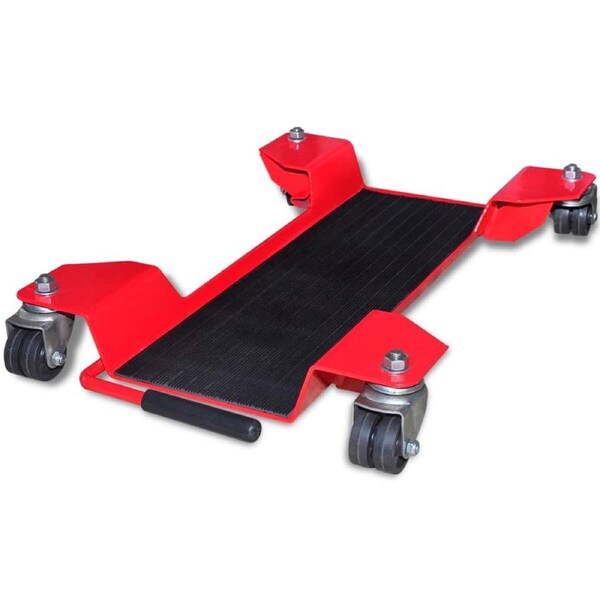Motorcycle Dolly Centre Stand Red vidaXL