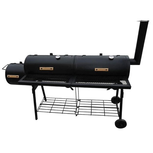 Smoker BBQ Nevada XL Black vidaXL