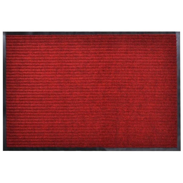 Door Mat Red 90 x 150 cm PVC vidaXL