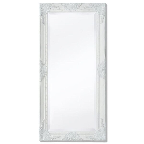 Wall Mirror Baroque Style 100x50 cm White vidaXL