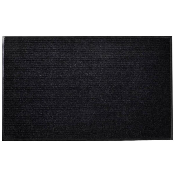 Door Mat Black 120 x 180 cm PVC vidaXL