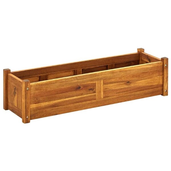 Garden Raised BedAcacia Wood 100x30x25 cm vidaXL