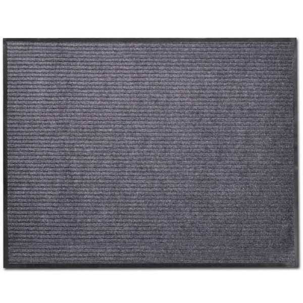 Door Mat Grey 90 x 150 cm PVC vidaXL