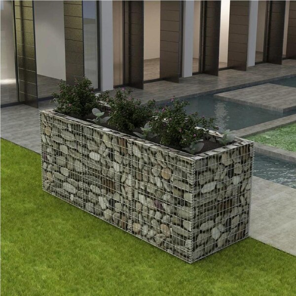 Gabion Raised Bed Steel 270x90x100 cm vidaXL