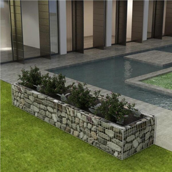 Gabion Raised Bed Steel 360x90x50 cm vidaXL