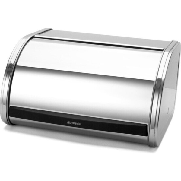 Brabantia Medium Roll Top Bread Bin - Brilliant Steel