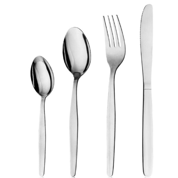 Trenton Oslo 48 Piece Cutlery Dining Set Stainless Steel 48pc - Knife Fork Spoon Cafe