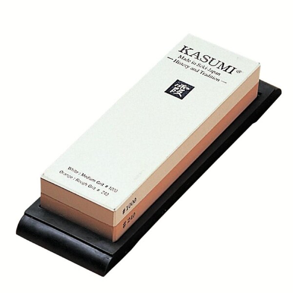 Kasumi Combination Ceramic Whetstone 240/1000 Knife Sharpener - Made in Japan