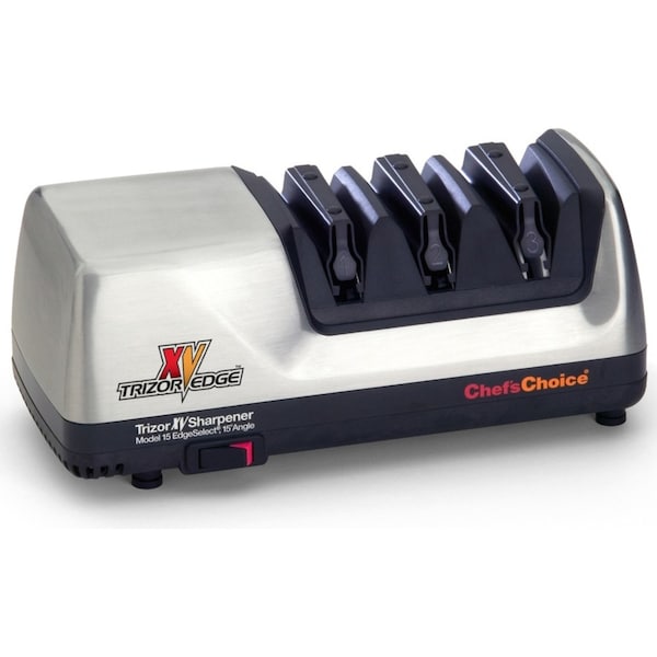 Chef's Choice Trizor XV 15 Electric Knife Sharpener Grey Silver