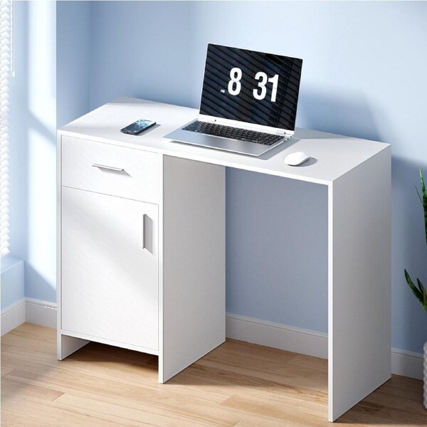 Artiss Computer Desk Drawer Cabinet White 100cm