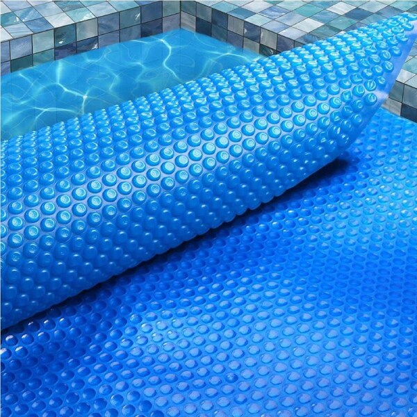8x4.2m Aqua Buddy Pool Cover 500 Micron Swimming Pool Solar Blanket Blue