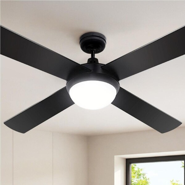 Devanti 52'' Ceiling Fan DC Motor w/Light w/Remote - Black