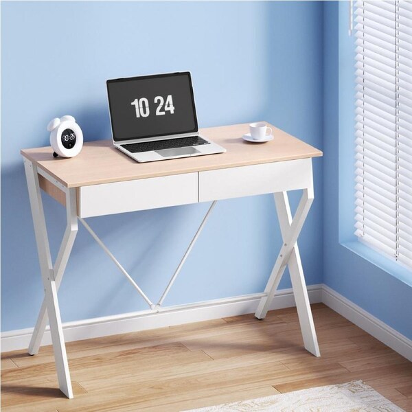 Artiss Computer Desk with Drawer Oak
