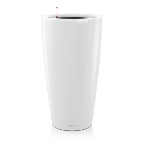 LECHUZA RONDO 40 PLANTER POT (High Gloss White)