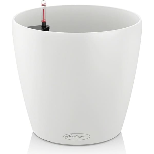 LECHUZA CLASSICO COLOR 28 PLANTER POT (WHITE)