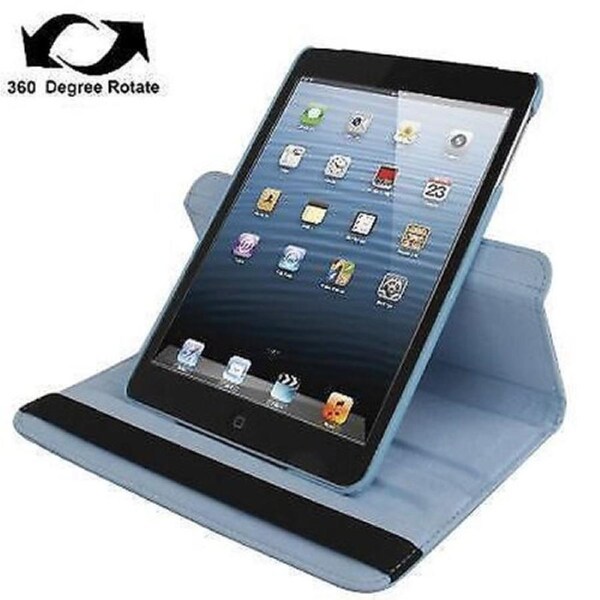For iPad mini 1 / 2 / 3 Case, Durable High-Quality Leather Cover,Baby Blue