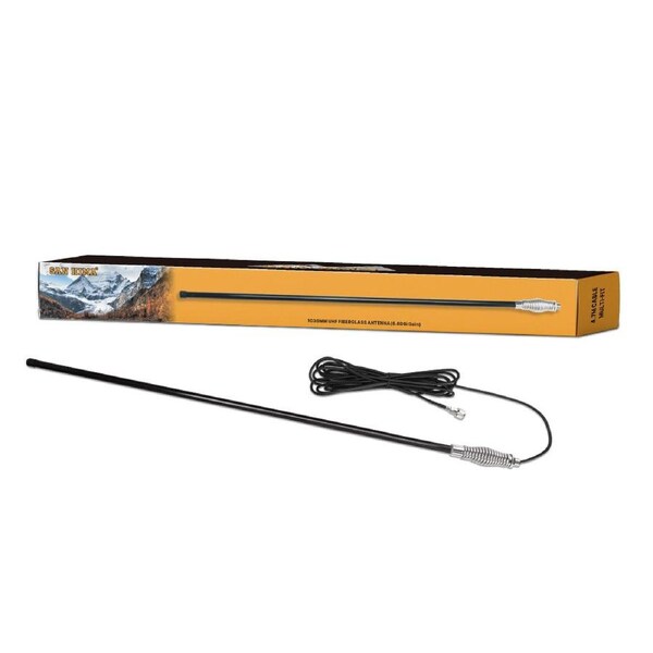 SAN HIMA 6.6DBI Black Heavy Duty Hi Gain Antenna For Uhf Cb Radio Bull Bar Fiberglass New