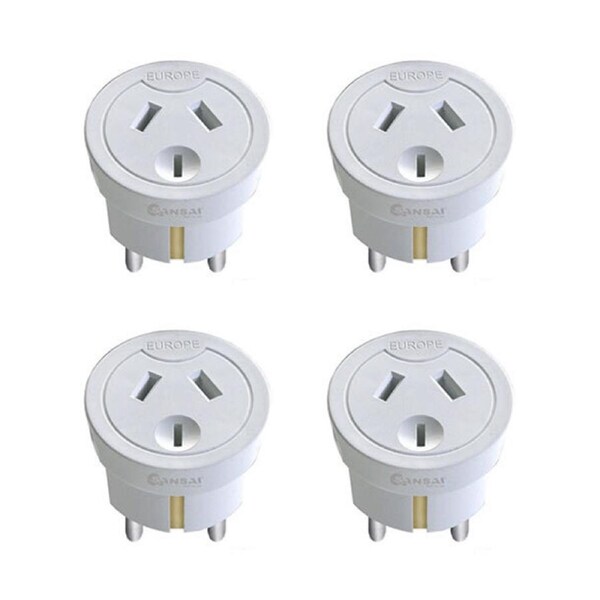 4x Sansai Travel Power Adapter Outlet AU/NZ Socket to Plug Asia EU/Bali/M East