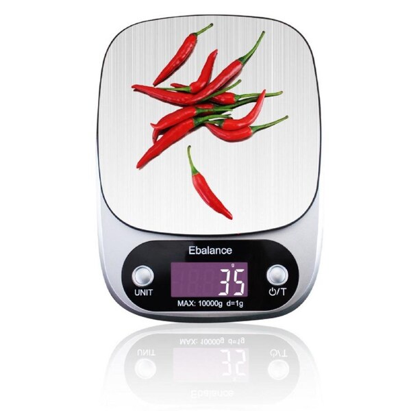 3Kg Stainless Steel Kitchen Scale Backlit Lcd Display 0.1G Graduation Jewelry Platform