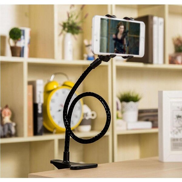 TODO 360 Rotating 3.5 - 5" Tablet Pc Phone Mount Holder Durable Metal Gooseneck