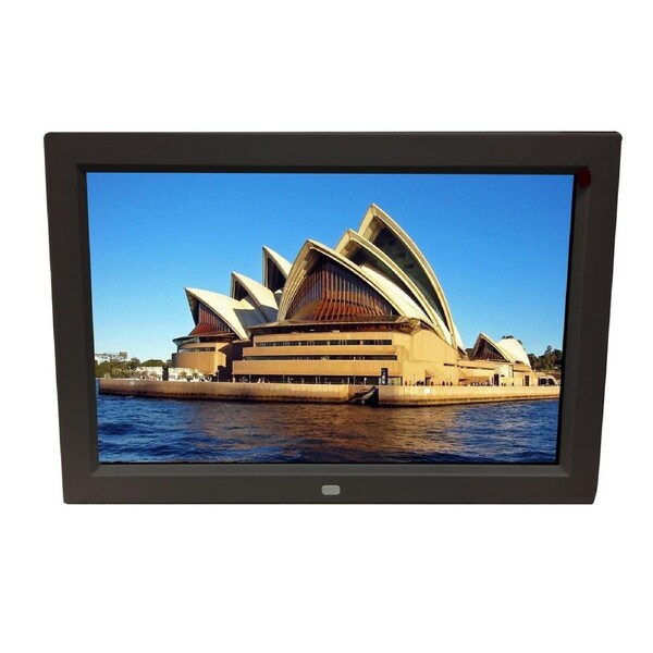 TODO 12" Digital Photo Frame Multimedia Player Usb Card Reader Jpeg Mp3 Avi Black
