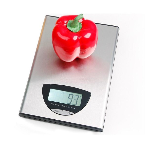 TODO 5Kg Stainless Steel Kitchen Scale Lcd Display 1G Graduation 5000G - Silver