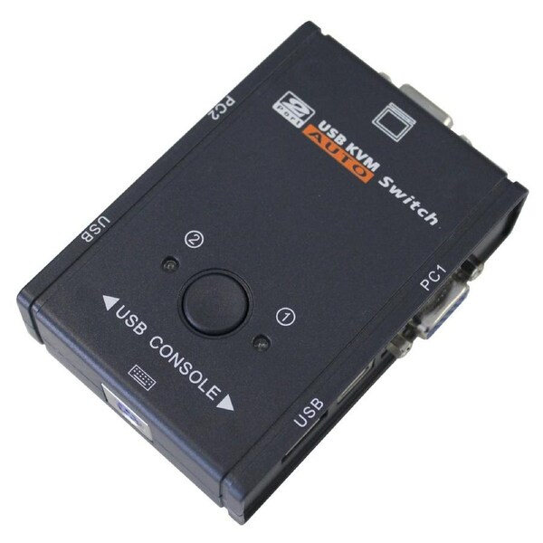 2 Port Usb Kvm Switch Vga Monitor Keyboard Mouse W/ 2 Pc Usb 2.0 Ps/2 Kvs-201U