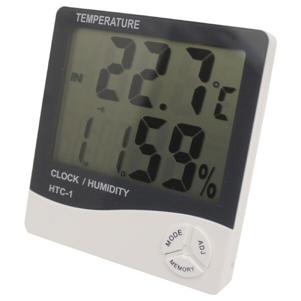 TODO Digital Thermometer Hygrometer Alarm Clock Temp Humidity Large Lcd Display