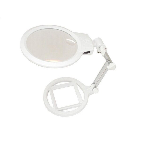 Foldable Magnifier Magnifying Glass 2X Magnification Led Lamp Illuminator Mg3B1A