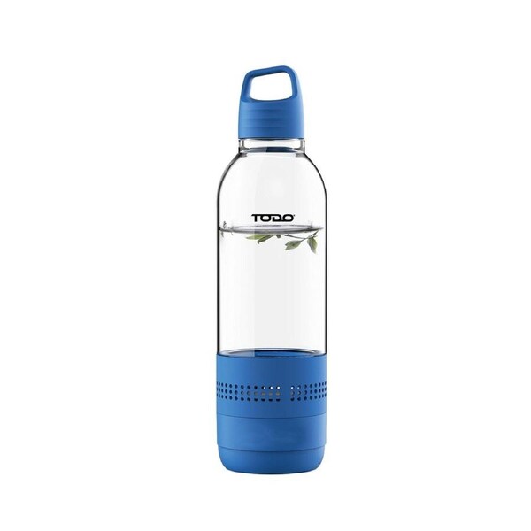 TODO Bluetooth Water Bottle Speaker 400Ml Portable Rechargeable Bottled Speakers - Blue
