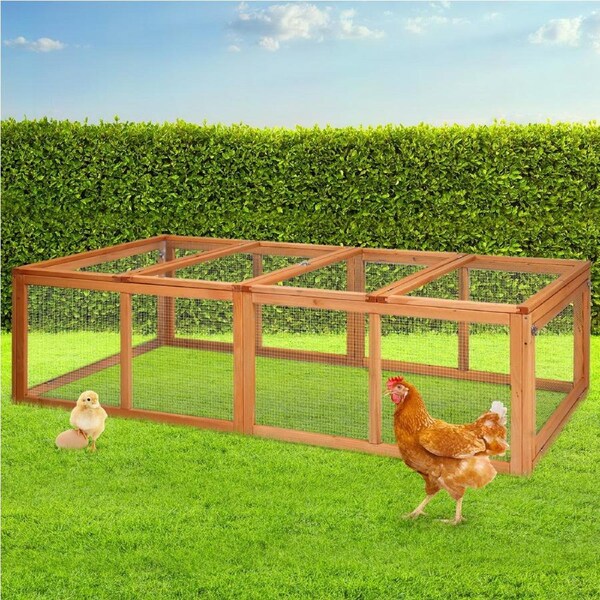 180cm i.Pet Chicken Coop Rabbit Hutch Extra Large Wooden Chicken House Run XL Hen Cage