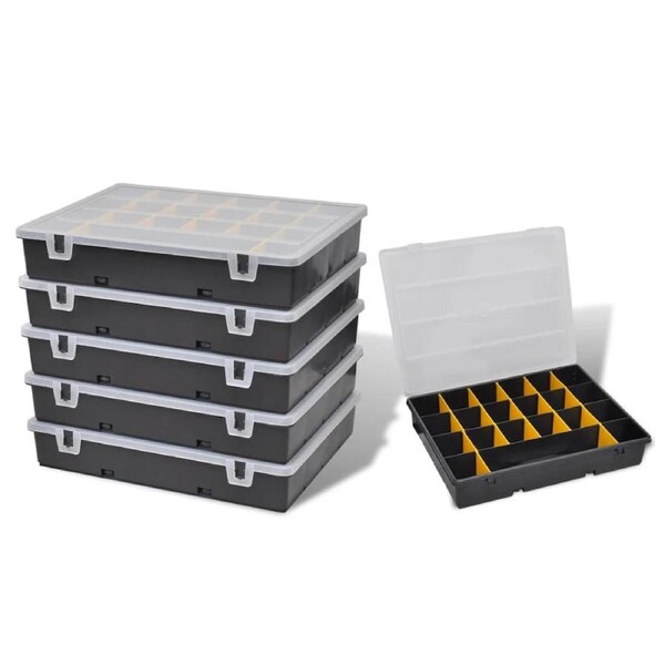 Storage Box Sort Case 6 pcs vidaXL