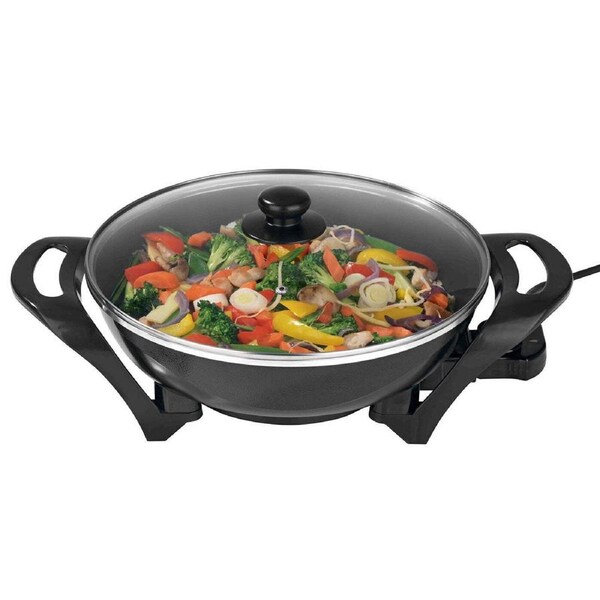 Healthy Choice 5.4L Capacity Non-Stick Large Electric Wok (240 C Max)