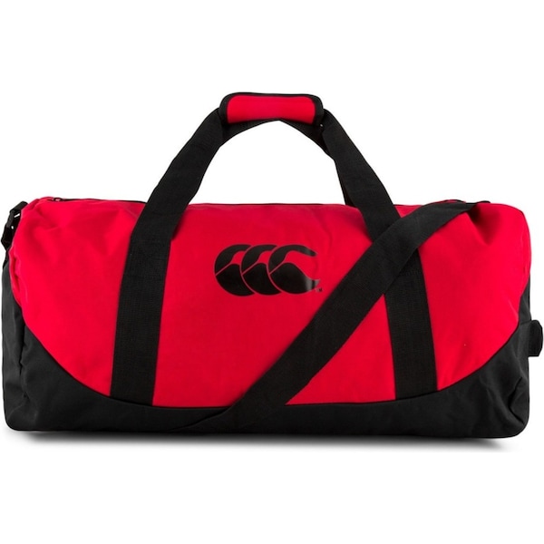 Canterbury 51L Packaway Bag Sports Gym Duffle Duffle Travel - Flag Red