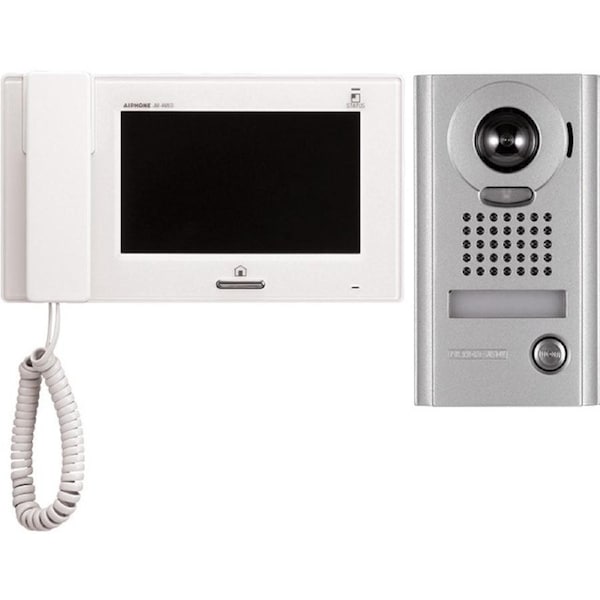 AIPHONE JPS4AEDV 7" Video Intercom Kit With Jp4med, Jpdv and 24V P/S JPS-4AEDV Expandable To 4