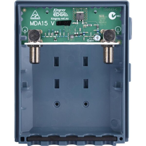KINGRAY MDA15V 15Db VHF Low Noise Masthead Amplifier - Very Low Noise Figure <2.5Db 15DB