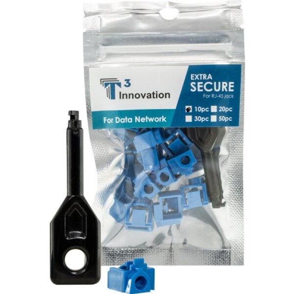 T3 SDRJ45P Smart Datalock Rj45 Plug 10Pk Rj45 Socket Smart Datalock Locks Empty Rj45 Sockets SMART