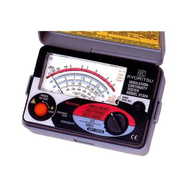 KYORITSU 3132A Analogue Insulation Tester / Continuity Tester - Designed To Meet
