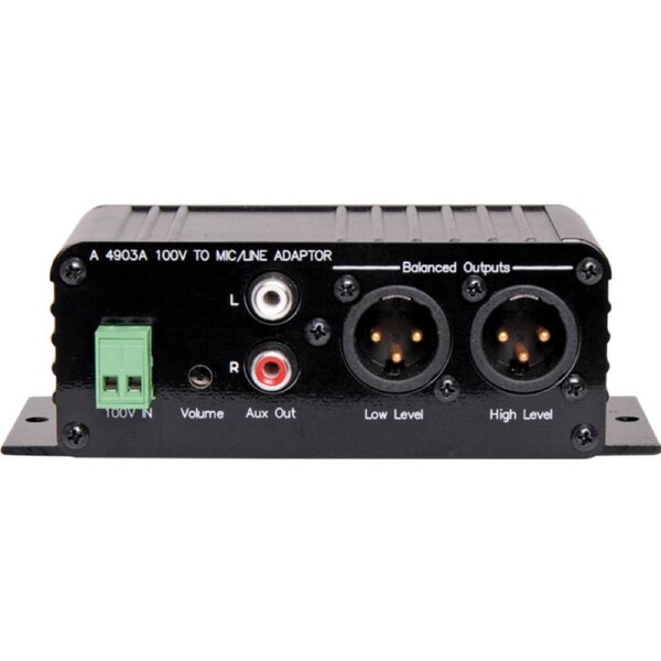 REDBACK A4903A 100V Line To Low Level Adaptor Screw Terminals For 100V Input 100V LINE TO LOW