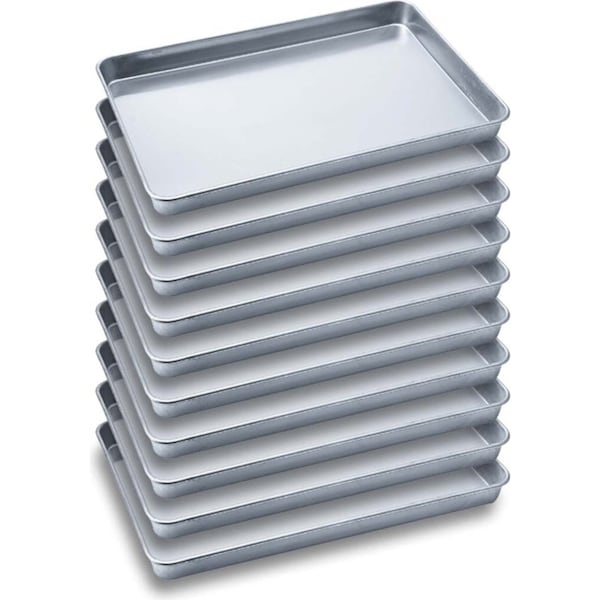 SOGA 10X Aluminium Oven Baking Pan Cooking Tray for Baker Gastronorm 60*40*5cm