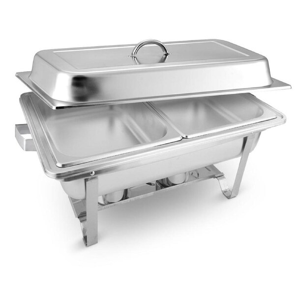 SOGA Dual Tray Stainless Steel Chafing Dish Food Warmer 4.5L