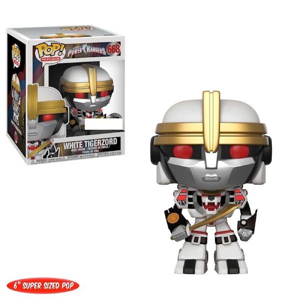 Funko Pop Saban's Power Rangers White Tigerzord #668 6"