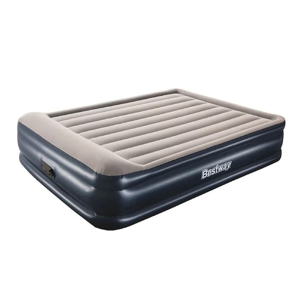 Bestway Inflatable Queen Air Mattress with Built in Pump and Pillow 46cm Height